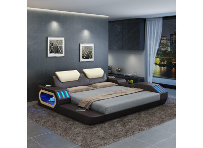 Luxus Design Bettrahmen Bett Lieder Better USB Luxus Duebel Hotel Gepolstert Bett.