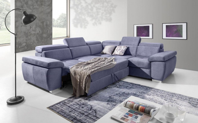 XXL gepolstert Wunnlandschaft Canapé Eck Sëtz Polster Schlof Garnitur Couche Sofas