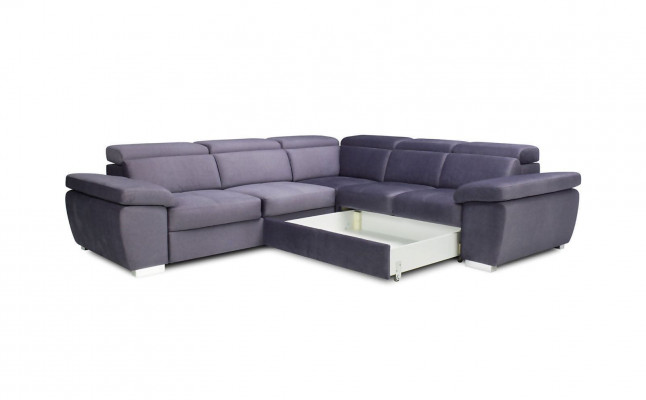 XXL gepolstert Wunnlandschaft Canapé Eck Sëtz Polster Schlof Garnitur Couche Sofas