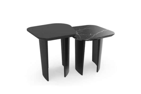 Niewentisch Luxus Dësch Design Niewendëscher Wunnzëmmer Schwaarz Neiheet