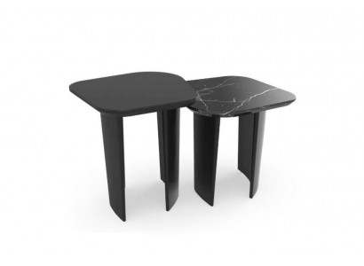 Niewentisch Luxus Dësch Design Niewendëscher Wunnzëmmer Schwaarz Neiheet