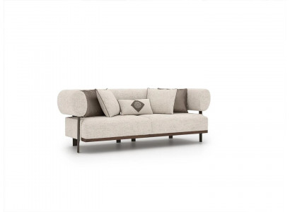 Wunnzëmmer Modern Design Zweisëtzer Sofa Ariichtung Textil Polstermiwwel