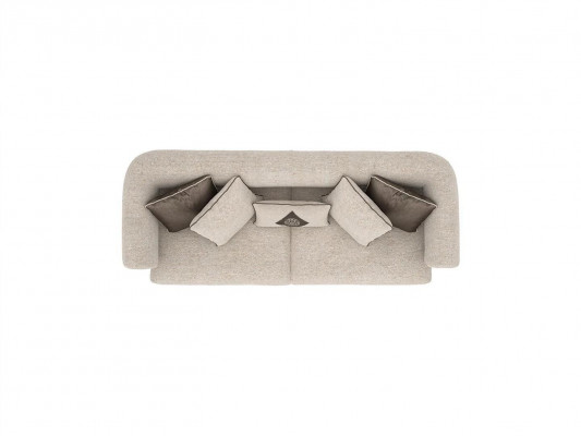Wunnzëmmer Modern Design Zweisëtzer Sofa Ariichtung Textil Polstermiwwel