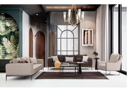 Soffagarnitur 221 Sëtzer Sofa Garnitur Beige Sofas Still Modern Set