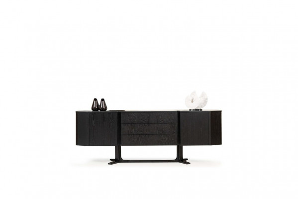 Modernen schwaarze Holzschaf Designer Anrichte Luxus Sideboard Kommode