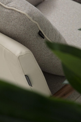 Sofagarnitur 3+1 Sëtzer, Fauteuil, Dräisëtzer, Modern, Stoff, Gro, Set Design