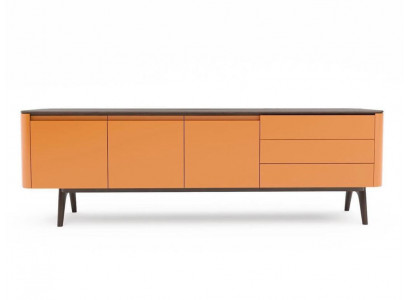 Sideboard Kommode Luxus Schief Schiefen Wunnzëmmer Holz Miwwelen Orange