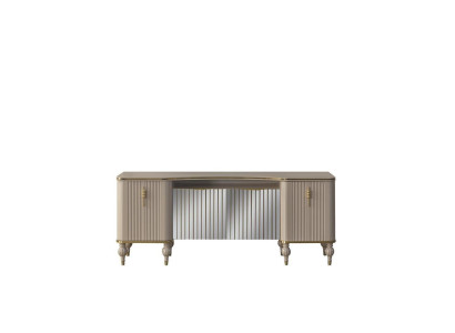 Modern beige Anrichte Luxus Sideboard Wunnzëmmer Holzschaf Nei