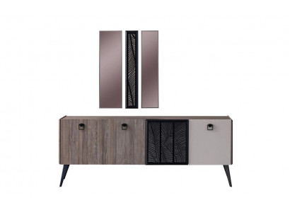 Anrichte Sideboard mat Spigel Grupp Holzschaf Schaf Iesszëmmer