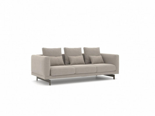 Dreisëtzer Sofa Couch Polstermébel Luxus Neit Textil Miwwel Wohnzimmer