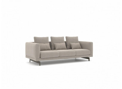 Dreisëtzer Sofa Couch Polstermébel Luxus Neit Textil Miwwel Wohnzimmer