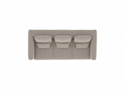 Dreisëtzer Sofa Couch Polstermébel Luxus Neit Textil Miwwel Wohnzimmer