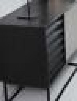 Wunnwand RTV Lowboard Regaler TV Stänner Set Holz Modern Schwaarzt Design