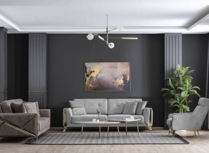 Wohnzëmmer Set 331 Setzer 2x Couchdëscher Modern Miwwelen Design Luxus