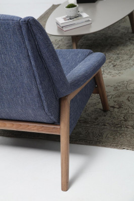 Sofagarnitur 4-Sëtzer Fautteuil Véiersëtzer Stoffsofa Modernen Design Gro