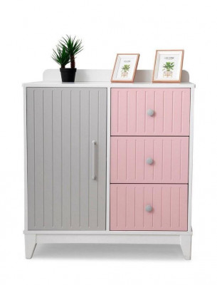 Kommod an d'Kannerzëmmer Modern Elegant Kommod Holz Méifaarweg Miwwelen
