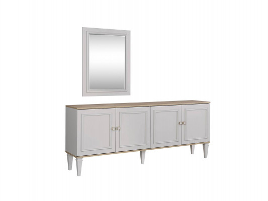 Garnitur Sideboard mat Spigel Anrichte Kommoden Iesszëmmer Holz Gro