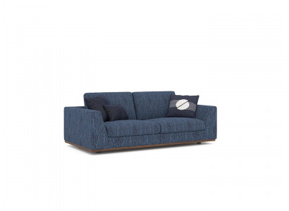 Wunnzëmmer Blo Zweesëtzeger Sofa Canapé Modernen Design Stoffsopha Textil