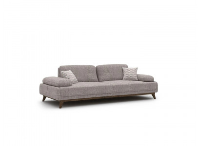 Design Stoffpolsterméiwen Dräisëtzer Sofa Couch Stoff Wunnzëmmer Modern Ariichtung