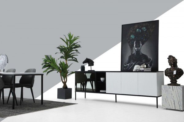 Sideboard Kommode Anrichte Holz Modern Wäiss Wunnzëmmer Kommoden Design