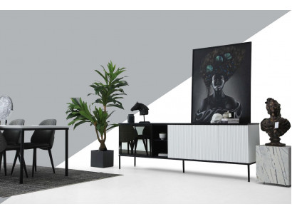 Sideboard Kommode Anrichte Holz Modern Wäiss Wunnzëmmer Kommoden Design