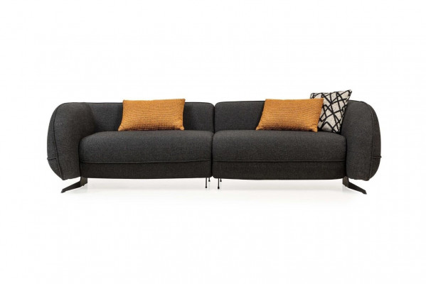 Gréisser Dréisëtzer Polstersofas Designer Canapé Stoffssofa Textil-Canapéen