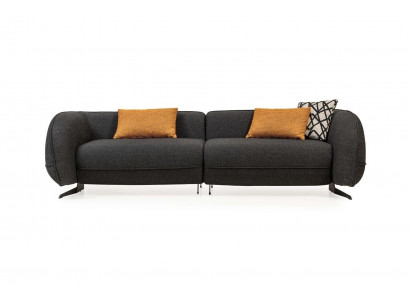 Gréisser Dréisëtzer Polstersofas Designer Canapé Stoffssofa Textil-Canapéen