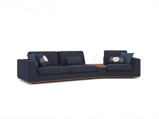 Modern Set Zweesëtzeger Dräisëtzeger Canapé Sofa Luxus Stoffsanapé Design Fauteuil Miwwel