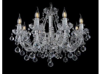 Barockstil Dëschlampe Lüster Nuetsdësch Luuchten Bohemia Glühbir.