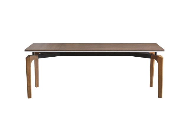 Luxus brongen Iessdësch Modern Iesszëmmer Miwwelen Stilvoll hëlze Dëscher