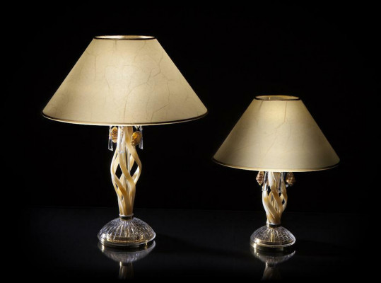 Dëschlampe antiken Stil Krounlüster Dëschtlampe Luucht Luuchten Kristallluuchten