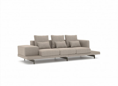 Wunnzëmmer Sofa Dräisëtzer Couch Polstermöbel Luxus Textil Ariichtung Nei.