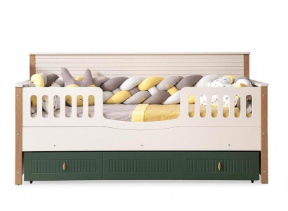 Bettgestell Kannerbett Bett Kannerschlofkummer Kannerméubilair Helz Holz
