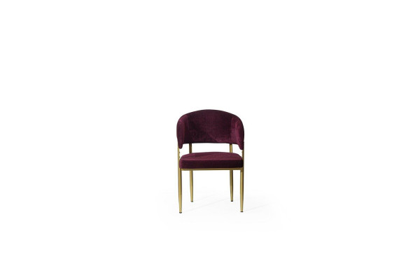 Däischter Lila Iesszëmmer Stull Designer Metallkader Iesszëmmer Holzstillen