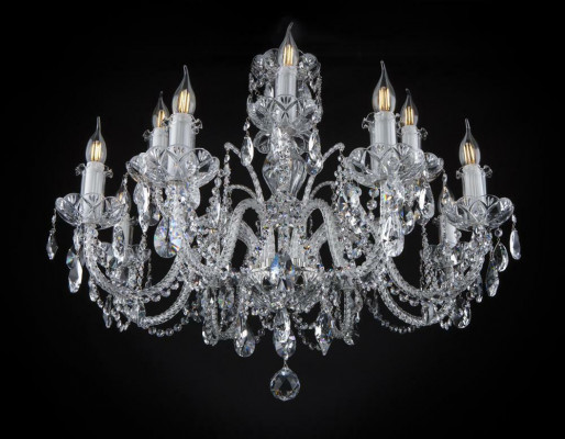 Krouneliicht Kristall Luucht Lampe Bohemia Plafonnière Hänkeluucht