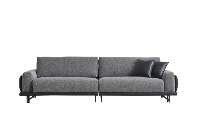 Groer Wunnzëmmer Dräisëtzer Luxus Polstermöbel Designer Holzkader
