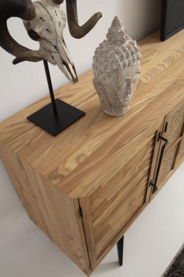 Iessgrupp Eck Iesszëmmer Iessdësch Still Sideboard 6 Deeler Brong Holz