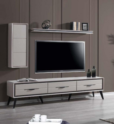 Stilvollen 3-dieren TV-Lowboard Modernen Mauer-Schaf Designer Regal