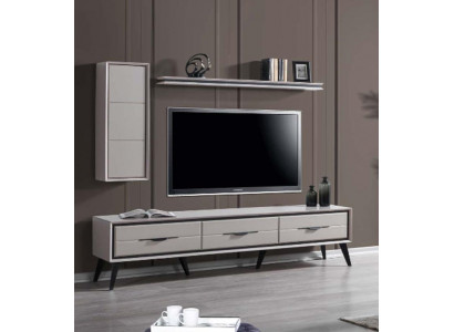 Stilvollen 3-dieren TV-Lowboard Modernen Mauer-Schaf Designer Regal