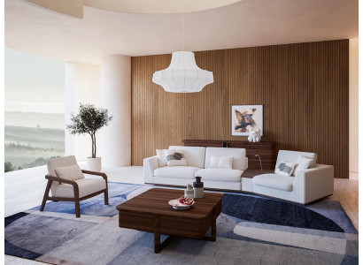 Luxus Sofa-Garnitur Komplett Dräisiichter Sofa Polsterméiwwelen Fauteuil Ariichtung