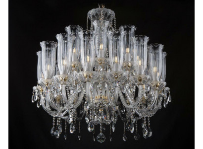 XXL Lampe 24x Krounluucht Palais Villa D'Este Luuchten Kristall Lampe Krounluucht
