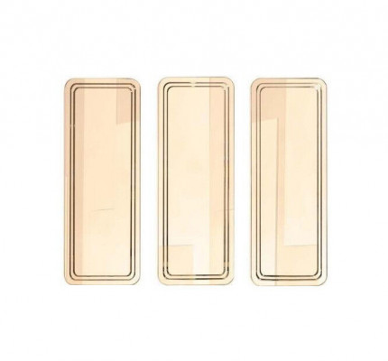 Gëllene Modern Spigel Set Mauer-Spigel Schminktisch Spigelen 3 Stéck