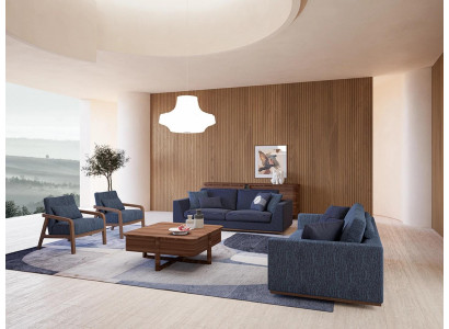 Wunnzëmmer Modern Stoffsofa Zweisëtzer Sofa Couch Luxus Design Ariichtung