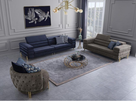 Wunnzëmmer Set Sofagarnitur 431 Sëtzer Luxus Miwwel Design Polstersaachen