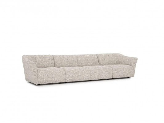 Wohnzëmmer Polsterméibel Textil Sofa Couch Véiersëtzer Modernen Design Miwwelen