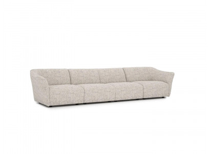 Wohnzëmmer Polsterméibel Textil Sofa Couch Véiersëtzer Modernen Design Miwwelen