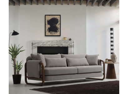 Sofa 4-Sëtzer Viersëtzer Modern Stoff Gro Sofas Design Wunnzëmmer Nei