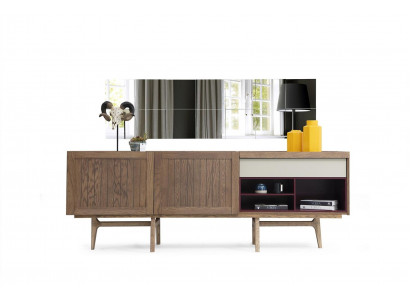 Anrichte Kommod Holz Modern Braun Wunnzëmmer Kommoden