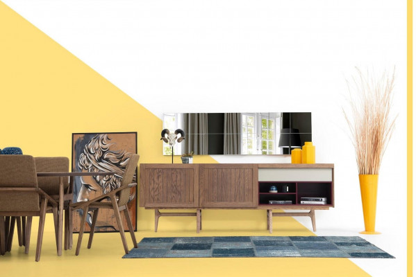 Anrichte Kommod Holz Modern Braun Wunnzëmmer Kommoden