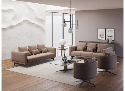 Sofasett Grousst Set Wunnzëmmer Sofa Couch Garnitur Design Couchtisch Nei